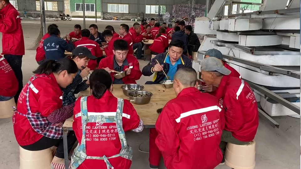 Workers Having Lunch